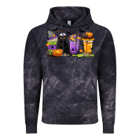 Cloud Black Halloween Cat Coffee Cups Vintage Hoodie - texasbilliewilder