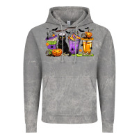 Cloud Rock Halloween Cat Coffee Cups Vintage Hoodie - texasbilliewilder