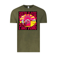 Vintage Olive Best Pigeons Playing Ping Pong Music Vintage Tee - artisFamous