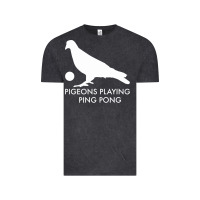 Vintage Black Best Pigeons Playing Ping Pong Music Vintage Tee - artisFamous