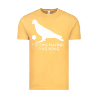Vintage Mustard Best Pigeons Playing Ping Pong Music Vintage Tee - artisFamous