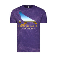 Cloud Purple Best Pigeons Playing Ping Pong Music Vintage Tee - artisFamous