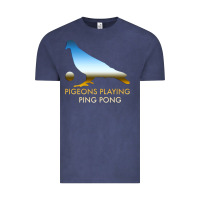 Vintage Denim Best Pigeons Playing Ping Pong Music Vintage Tee - artisFamous