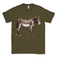 Army Green american mammoth jackstock donkey Classic Tee - LillyAllenDesigns