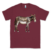 Burgundy american mammoth jackstock donkey Classic Tee - LillyAllenDesigns