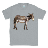 Heather Grey american mammoth jackstock donkey Classic Tee - LillyAllenDesigns