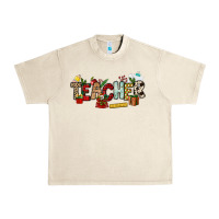 Sandshell Christmas Teacher Urban Heavy Tee - NancyCooperArtShop