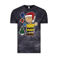 Cloud Black charlie brown christmas gifts Vintage Tee - artisFamous