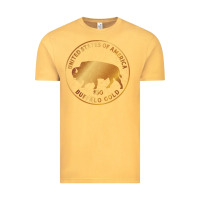 Vintage Mustard Buffalo Gold Native American - Bison Vintage Tee - artisFamous