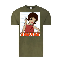 Vintage Olive go trixie go!   speed racer Vintage Tee - artisFamous