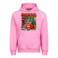 Fuchsia Pink small town christmas Urban Hoodie - BarkalooDesign