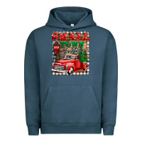 Pigment Midnight Navy small town christmas Urban Hoodie - BarkalooDesign