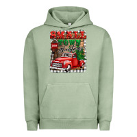 Pigment Oil Green small town christmas Urban Hoodie - BarkalooDesign