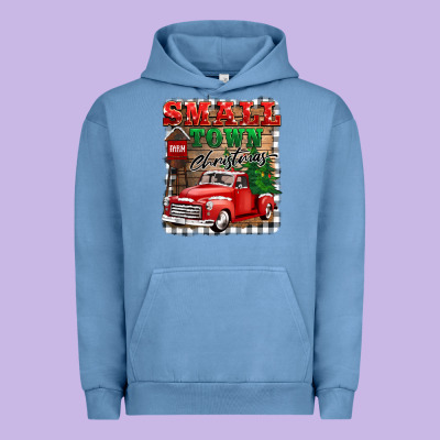 Small Town Christmas Urban Hoodie Designed By Barkaloodesign