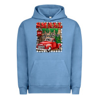 Pigment Pebble Blue small town christmas Urban Hoodie - BarkalooDesign