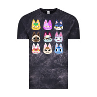 Cloud Black animal crossing cute cats animal crossing new horizons Vintage Tee - artisFamous