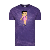 Cloud Purple betty boop Vintage Tee - artisFamous