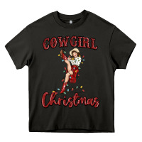 Asphalt cowgirl christmas Heavy Core Tee - MaliasSmallBusiness
