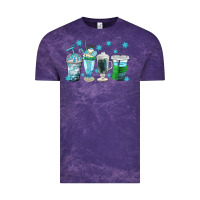 Cloud Purple winter coffee cup Vintage Tee - texasbilliewilder