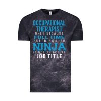 Cloud Black occupational therapist because ninja is not a job title Vintage Tee - DesigneFamous
