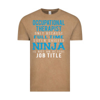 Vintage Coffee occupational therapist because ninja is not a job title Vintage Tee - DesigneFamous
