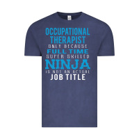 Vintage Denim occupational therapist because ninja is not a job title Vintage Tee - DesigneFamous