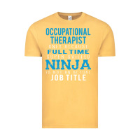 Vintage Mustard occupational therapist because ninja is not a job title Vintage Tee - DesigneFamous