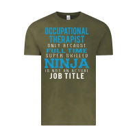 Vintage Olive occupational therapist because ninja is not a job title Vintage Tee - DesigneFamous