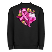 Black Texas Cancer Awareness map Heavyweight Sweatshirt - FaDigitalArtStudio
