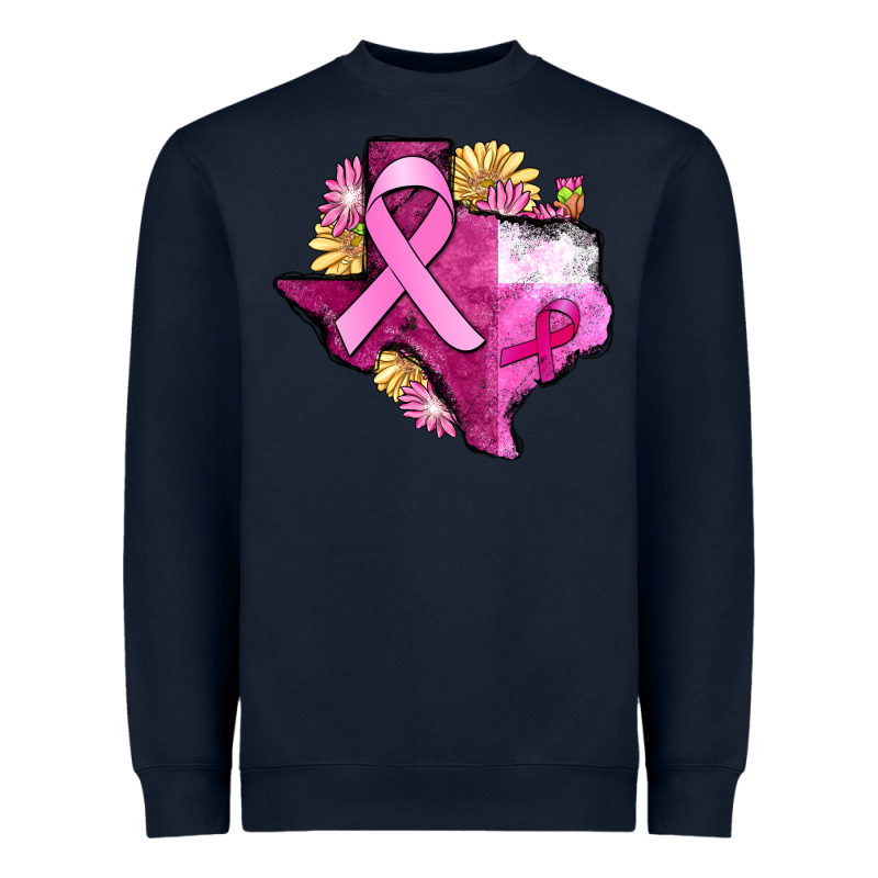 Texas Cancer Awareness Map Heavyweight Sweatshirt by FaDigitalArtStudio | Teevron