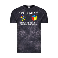 Cloud Black youth rubiks cube rotate the sides to the position shown cube Vintage Tee - DesigneFamous