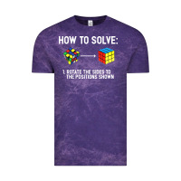 Cloud Purple youth rubiks cube rotate the sides to the position shown cube Vintage Tee - DesigneFamous