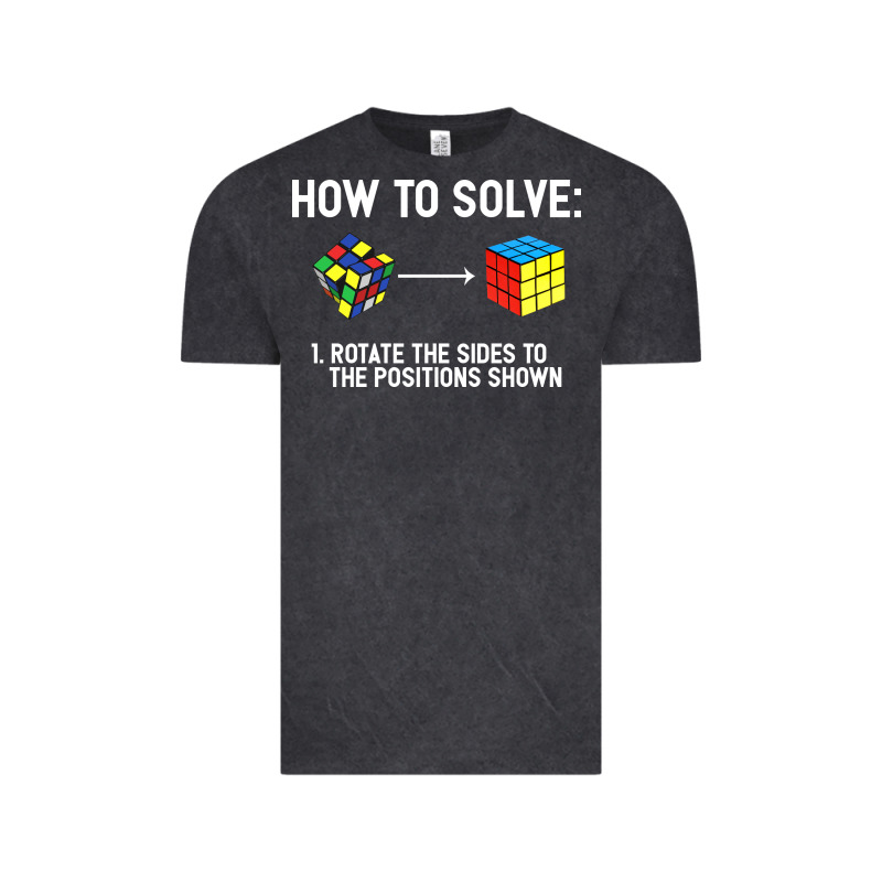Youth Rubiks Cube Rotate The Sides To The Position Shown Cube Vintage Tee by DesigneFamous | Teevron