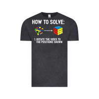 Vintage Black youth rubiks cube rotate the sides to the position shown cube Vintage Tee - DesigneFamous