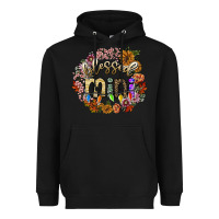 Black blessed mini Heavyweight Hoodie - SublimationCraftShop