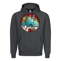 Smoke Tis The Season Truck Zipper Hoodie - FaDigitalArtStudio