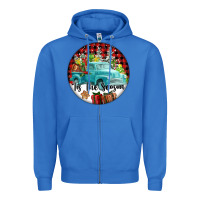True Royal Tis The Season Truck Zipper Hoodie - FaDigitalArtStudio