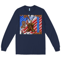 Navy second amendment Long Sleeve Tee - TumblerDesignByShophia