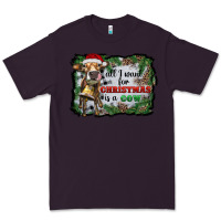 Plum all i want for christmas is a cow Premium Tee - RanaPortraitStore