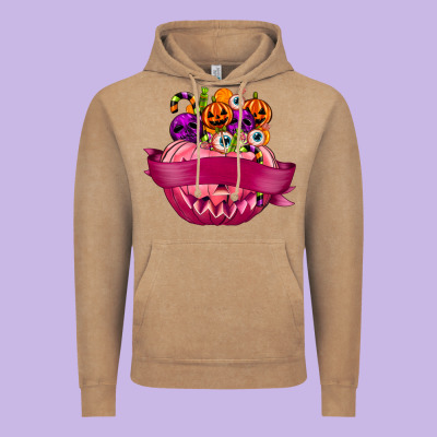 Personalized Girl Halloween Candy Vintage Hoodie Designed By Texasbilliewilder