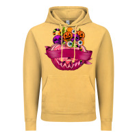 Vintage Mustard Personalized Girl Halloween Candy Vintage Hoodie - texasbilliewilder