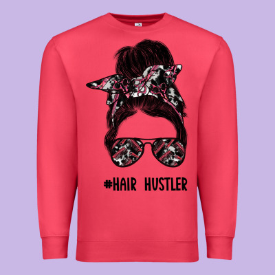 Hair Hustler Premium Sweatshirt Designed By Sublimationcraftshop