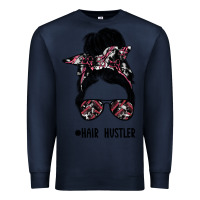Navy hair hustler Premium Sweatshirt - SublimationCraftShop