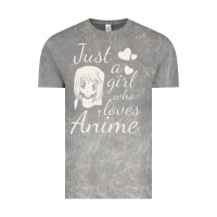 Cloud Rock just a girl who loves anime Vintage Tee - DesigneFamous