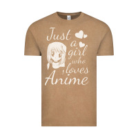 Vintage Coffee just a girl who loves anime Vintage Tee - DesigneFamous