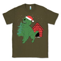 Army Green Christmas Dog Classic Tee - Bettercallsaul