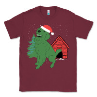 Burgundy Christmas Dog Classic Tee - Bettercallsaul