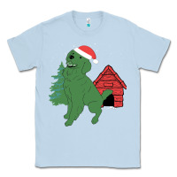 Dusty Blue Christmas Dog Classic Tee - Bettercallsaul