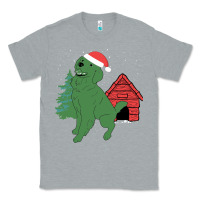 Heather Grey Christmas Dog Classic Tee - Bettercallsaul