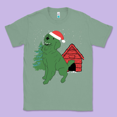 Christmas Dog Classic Tee Designed By Bettercallsaul